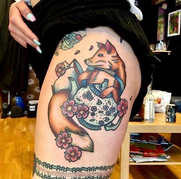 Tattoo artist Amanda